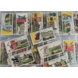 Cigarette Cards, Mixture, a modern album containing a variety of part sets, all Players, to