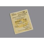 1927 Cup Final, one 'part retained' ticket for Wembley final west standing enclosure, Saturday April