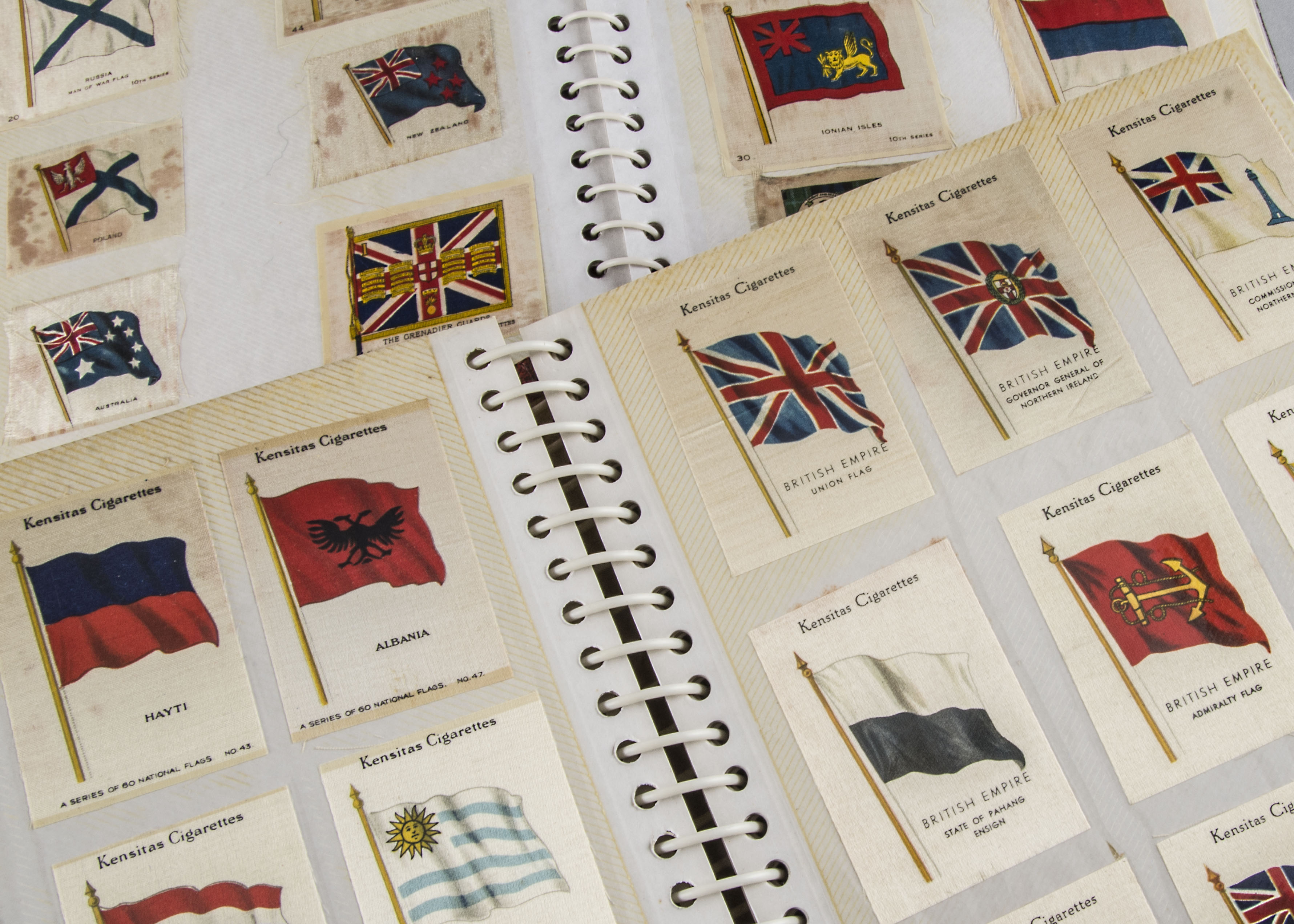 Cigarette Silks, Mixture, in photographic albums, a selection from various sets to include BDV,