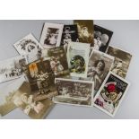 Postcards, loose, an accumulation of approx 1000 Edwardian and later cards inc, Churches,