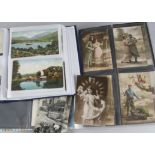 Postcards, a selection of approx 600 Edwardian cards in five modern albums inc, Lakes and Rivers,