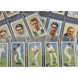 Cigarette Cards, Cricket, three Players sets Cricketers 1930, Cricketers 1934 and Cricketers 1938 (