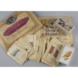 Cigarette Cards Mixture, a small collection of sets to include Wills Railway Equipment and Players