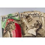 Ephemera, a collection of "Film Weekly" magazines, various dates from the 1930's , approx 100