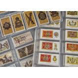 Cigarette Cards, Military, a collection of sets by Players to include RAF Badges (with motto),