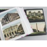 Postcards, a group of four modern albums containing approx 380 cards , mostly Edwardian, with