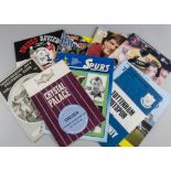 Football Programmes, Spurs 1973 - 2000 approx. 60, West Ham approx. 100, Leicester 30+, Swansea,