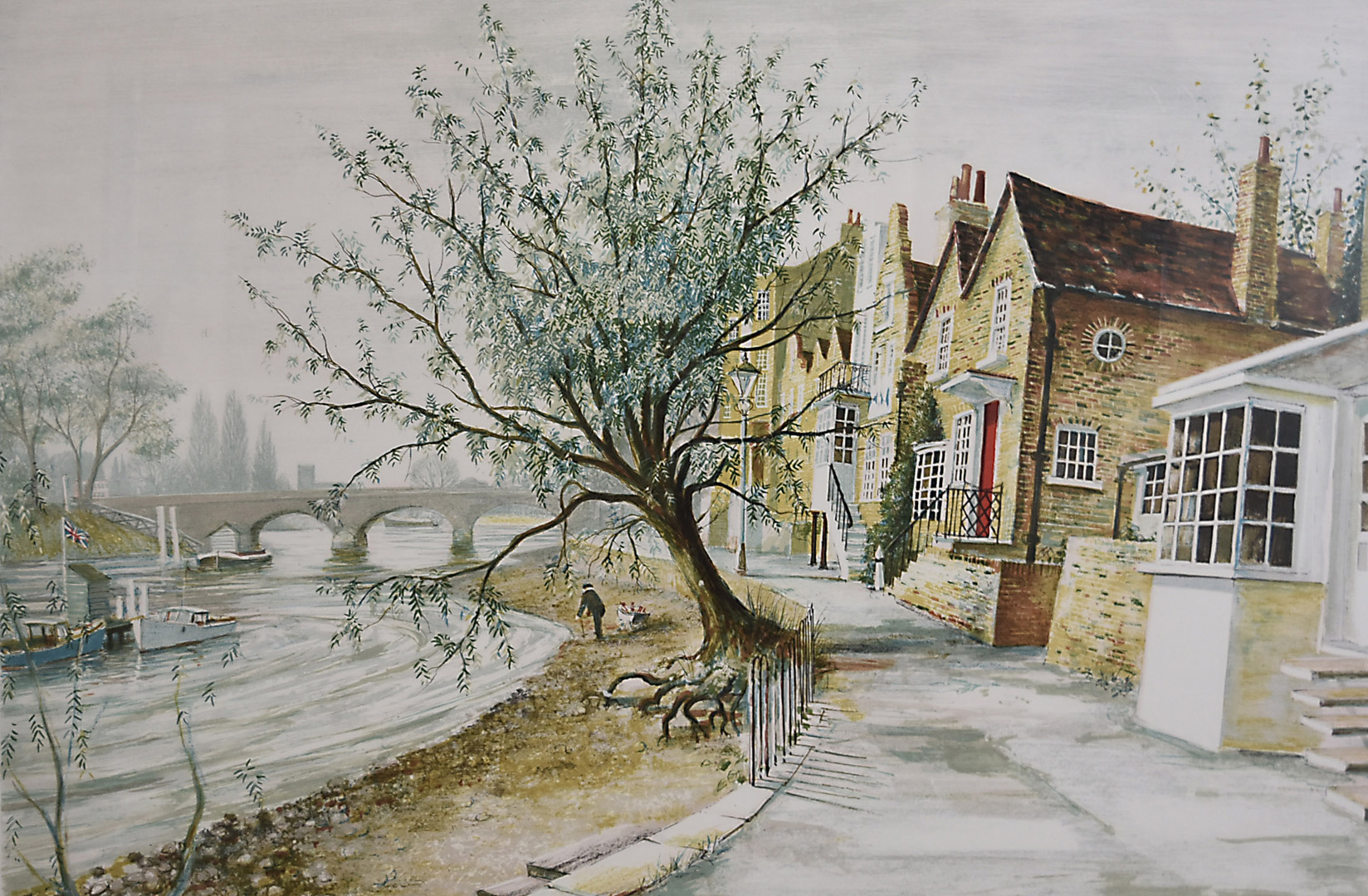 Jeremy King limited edition signed print, The Strand Green, signed to margin and numbered 86/250, 43