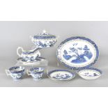 A part Booths tea and dinner service, Real Old Willow Pattern, comprising tureens and covers, dinner