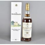 The Macallan, 10 year old single Scotch Whisky, 75cm 40%, with box