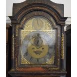 An 18th century chinoiserie long case clock, by Robert Cutbush Maidstone, with brass and silver