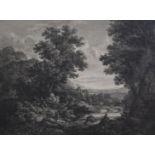 An 18th Century print, after George Smith of Chichester, landscape view with river, by J Boydell