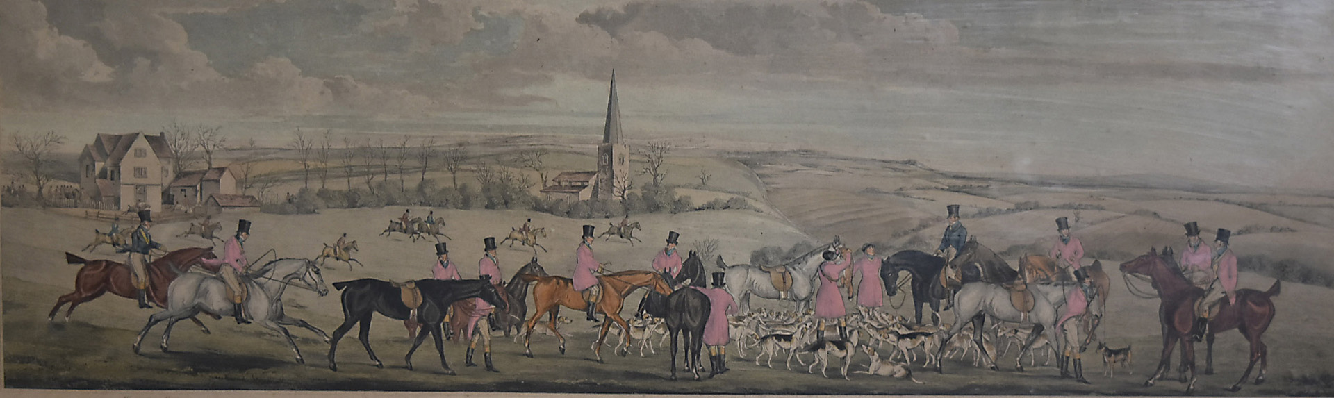 A set of four later colour engravings, The Leicestershire Covers, published by S & L Fuller 1824, 29 - Image 2 of 4