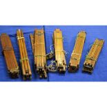 Wooden Tripods, six examples measuring up to 2ft