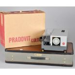 Leitz Pradovit Color Projector, together with a Karba Projection screen