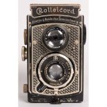 A Rolleicord TLR Camera, a Rolleicord Art Deco camera with Triostar 7.5cm f/4.5 lens
