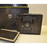 Goerz Anschutz Strut Folding Camera, with Dagor 180mm f/6.8, 3 DDS in maker's leather case