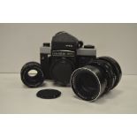 Mamiya Sekor C Lenses, RB67 180mm f/4.5, 645 80mm f/2.8 N lens together with a Kiev 60 TTL camera