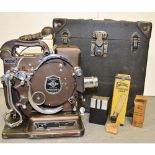 Kodascope Model B 16mm Projector, in original maker's case complete with replacement bulb and