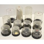 Leitz Protective Bubble Display Cases for Lenses, twelve examples in total, varying sizes