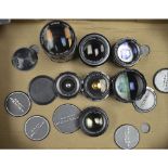 Pentax Lenses, including Super Takumar 135mm f/2.5, a 50mm f/1.4 and much more
