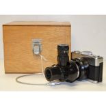 Olympus Pen Microscope Camera, PM-6, with cable release, inspection certificate and maker's wooden