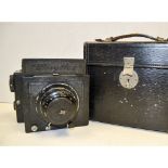 Zeiss Miroflex B Camera, with Tessar 13.5cm f/3.5 lens, in maker's case with DDS