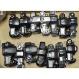 A Tray of Canon EOS SLR Camera Bodies, mostly 35mm examples but ibcluding a couple of earlier models