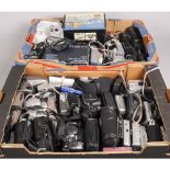 Three Trays of Digital Cameras, including Canon Power Shot, Fugi Finepix and many other examples