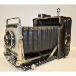 Graflex Speed Graphic Camera, 5 x 4 with a Raptar 135mm f/4.7