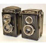 A Pair of Voigtländer TLRs, a Brillant Bakelite together with a Brillant V6