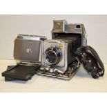 Linhof Super Technika 23, 6.5x9cm, no 89408 with Zeiss Tessar 105mm f/3.5, super rollex back,