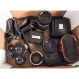 Mamiya Medium Format Accessories, including a Vivitar MC 2X Converter for Mamiya 645, Mamiya-Sekor C