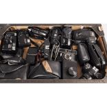 35mm Cameras, mostly compact examples with manufacturers including Olympus, Yashica and others