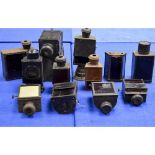 Antique Darkroom Lanterns, small examples with manufacturers including Kodak