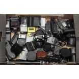 A Tray of Flash Guns and Lighting Accessories, manufacturers including Nikon, Olympus and Rollei,