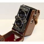 A Rolleimagic TLR Camera, 6x6 automatic exposure control, no 2510469 with a Schneider Xenar 75mm f/