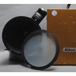 Nikon Microscope Viewing Screen, in original maker's wooden case