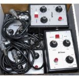 Microscope Camera Control Boxes, six in total with with supply cables