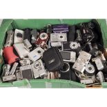 A Tray of Compact Digital Cameras, manufacturers including Olympus, Fujifilm, Samsung, Sony and