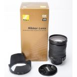 Nikon Lens, AF-S DX VR Zoom Nikkor 18-200mm f/3.5 - 5.6 with original manufacturer's box with