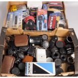 Two Trays of Camera Accessories, items including Rollei exposure kits, Sekonic Studio meter,