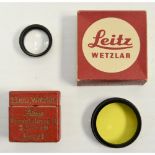 Leitz Accessories, a Hepet no.3 supplementary front lens for close up work with the 5cm Hektor