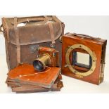 A Thornton Pickard Imperial Triple Extension Field Camera Body, together with Inst/Time shutter