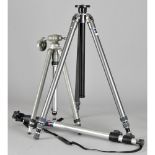 A Gitzo G1224 Tripod, together with a smaller much earlier example from the same manufacturer and