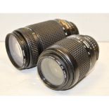 Nikon Lenses, AF Nikkor 70-300mm f/4-5.6 ED together with AF Nikkor 80-200mm f/4.5-5.6