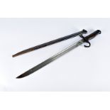 A WWII Japanese Type 30 bayonet, marked to the 39cm blade with the Tokyo Hohei Kosho Arsenal
