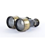 A pair of early 20th Century field glasses, by Kelvin, White & Hutton, 11 Billiter Street London,