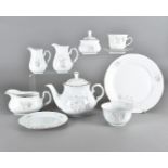 A large continental Carlsbad porcelain tea, coffee and dinner service, compromising six cups,