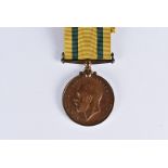 A George V Territorial Force War medal, awarded to 1742 GNR.C.BAYLEY. R.A, on ribbon